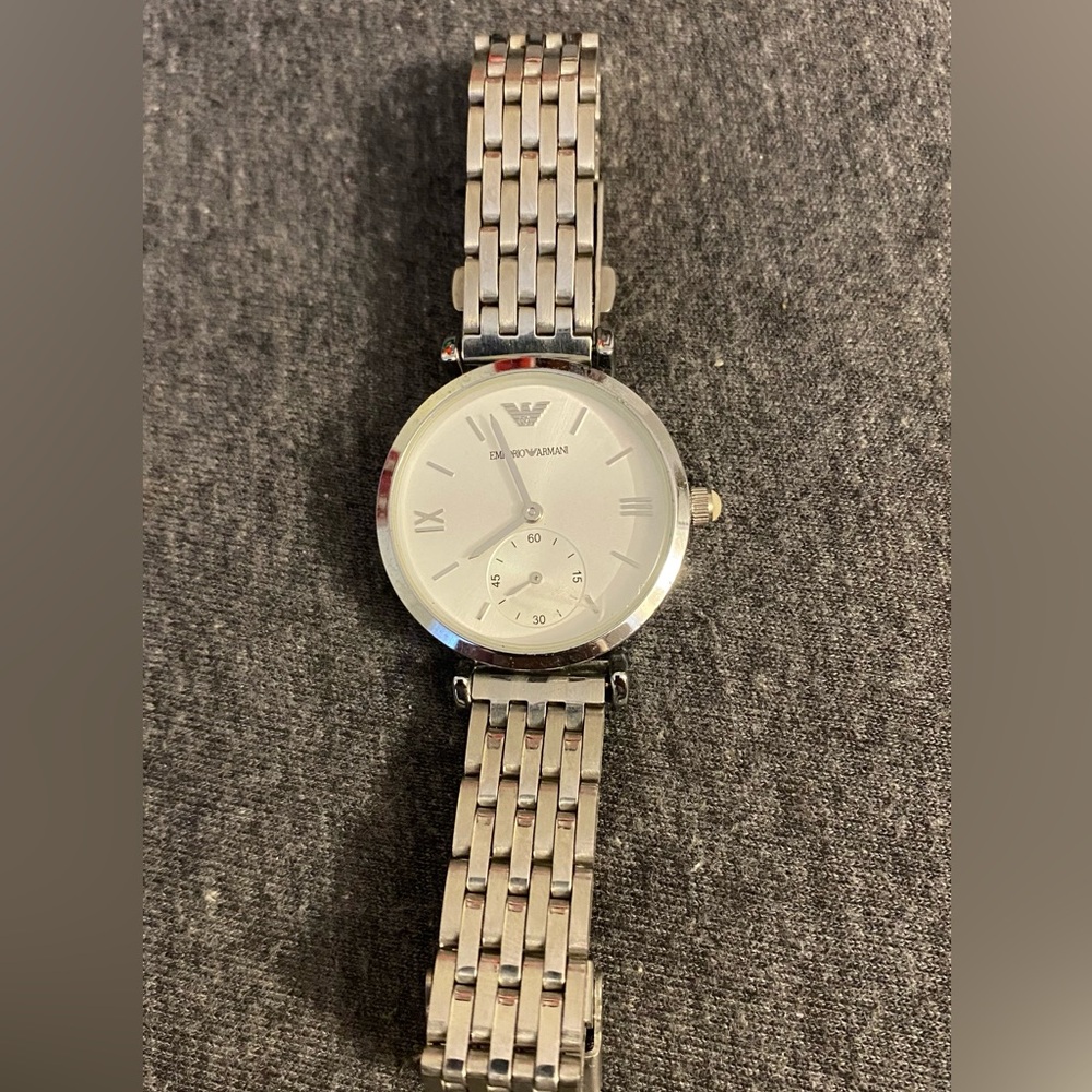 Inspired Armani exchange silver watch